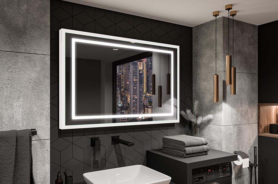 ¿Un espejo con marco negro, un espejo con marco de madera? Elige entre seis colores de marco. Compruebe lo que le conviene a su habitación.