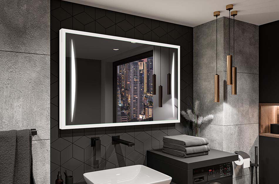 ¿Un espejo con marco negro, un espejo con marco de madera? Elige entre seis colores de marco. Compruebe lo que le conviene a su habitación.