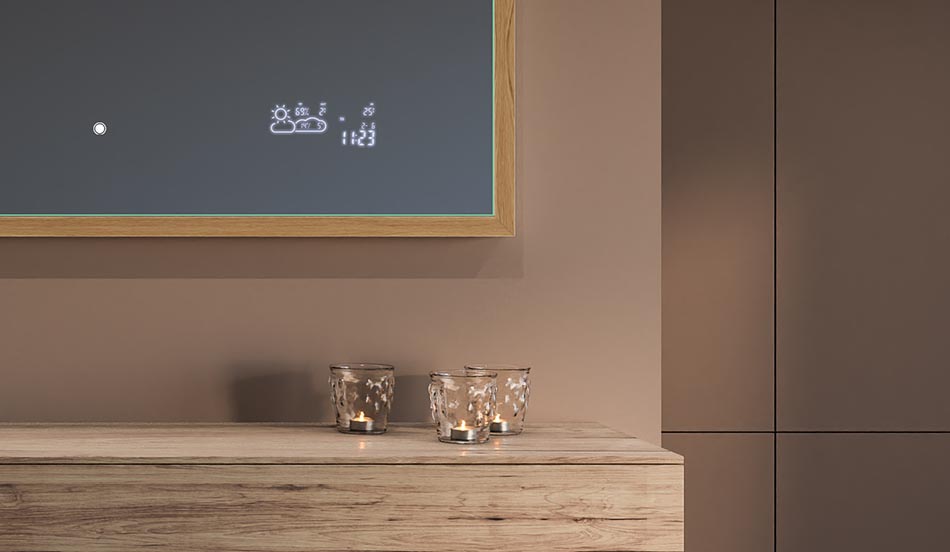 Espejo de pared tipo loft con iluminación LED y diseño moderno | ARTFORMA