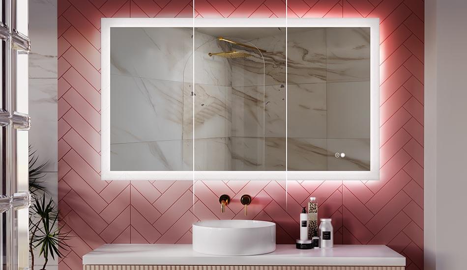 Cambia la intensidad de la luz del espejo del baño