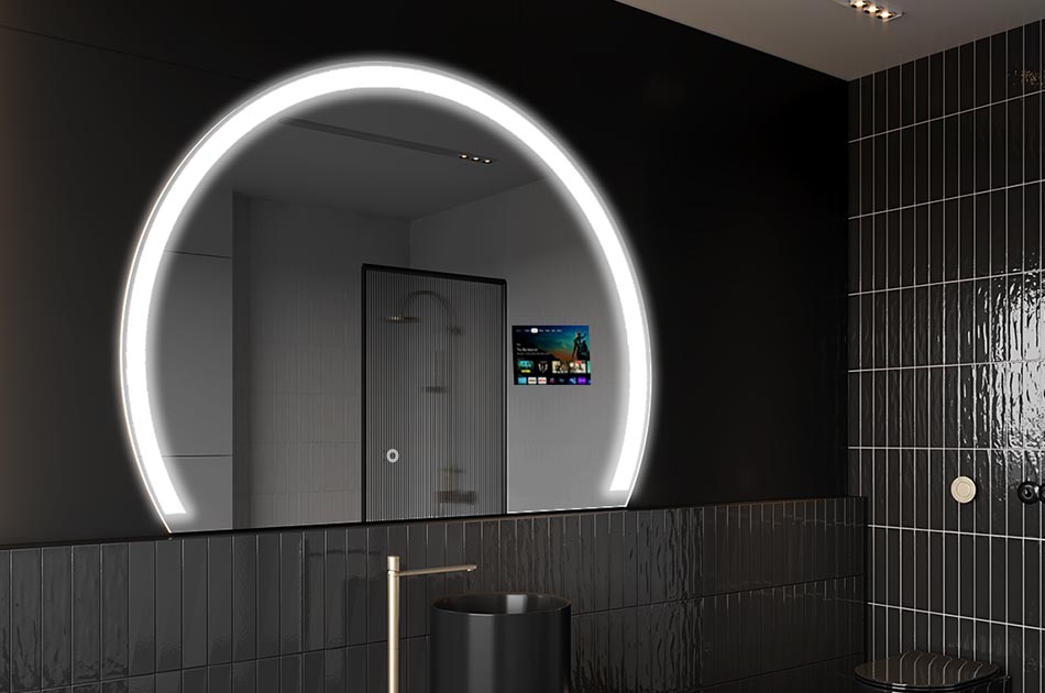 Espejo LED con forma libre y pantalla táctil – espejo artístico | ARTFORMA