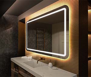 Artforma - Espejo de baño con luz LED incorporada L58