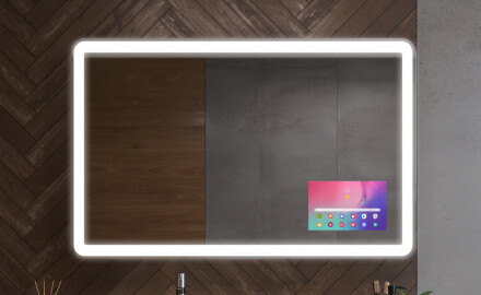 Espejos redondeados con cubierta decorativa