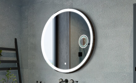 Espejos redondos con cubierta decorativa