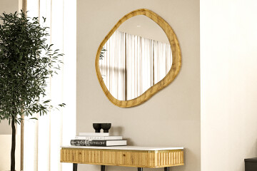 Espejo de madera maciza