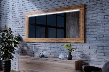 Espejo de madera maciza