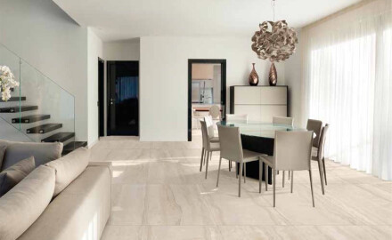 Gres para suelo, 60 x 120 cm, beige mate, A4H1063, Memento Travertino Ambra Mat