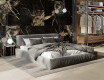 Gres esmaltado para suelo, 60 x 120, negro con vetas doradas, brillante, rectificado, A4H109 Pierre Black