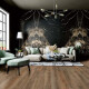 Gres esmaltado para suelo, 60 x 120, negro con vetas doradas, brillante, rectificado, A4H109 Pierre Black #4