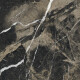 Gres esmaltado para suelo, 60 x 120, negro con vetas doradas, brillante, rectificado, A4H109 Pierre Black #17