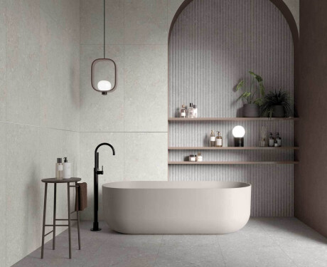 Gres para suelo, 60 x 120 cm, gris mate, A4H1096 Shellstone Grigio