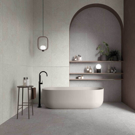 Gres para suelo, 60 x 120 cm, gris mate, A4H1096 Shellstone Grigio #1