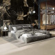 Gres esmaltado para suelo, 60 x 120, con vetas doradas, mate, rectificado, A4H110 Pierre Black #4