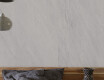 Gres esmaltado para suelo, 120 x 280 cm, gris claro, efecto piedra, mate, A4H1125 Agathos White