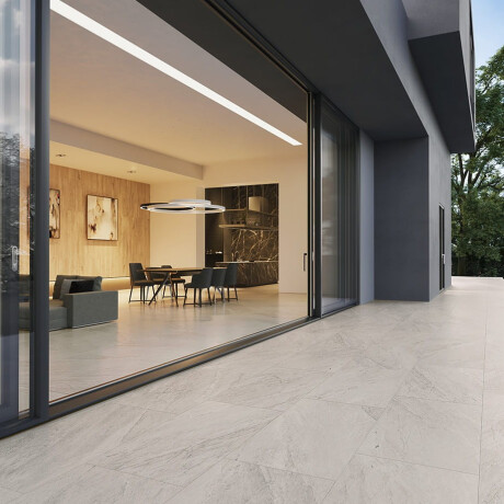 Gres esmaltado para suelo, 120 x 280 cm, gris piedra mate, A4H1129 Agathos Grey #1