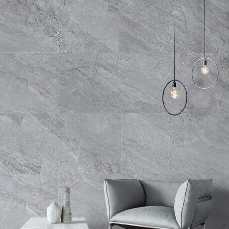 Gres esmaltado para suelo, 60 x 120 cm, gris piedra mate, A4H1131 Agathos Grey #9
