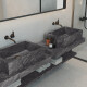 Gres esmaltado para suelo, 60 x 120 cm, color antracita, acabado mate, A4H1139 Agathos Anthracite #7