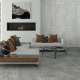 Gres esmaltado para suelo, 60 x 120 cm, gris claro mate, rectificado, A4H125, Materia Pearl #1