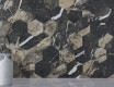 Azulejo de gres de gran formato, 120 x 280 cm, negro brillante con vetas doradas, rectificado, A4H195 Pierre Black