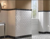 Azulejo cerámico biselado para pared, 10x20, blanco brillante, biselado A4H22 Blanco Brillo