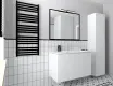 Azulejo cerámico para pared 10x20, blanco mate, liso, A4H23 Blanco Mate