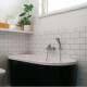 Azulejo cerámico para pared 10x20, blanco brillante, liso, A4H24 Blanco Brillo #2