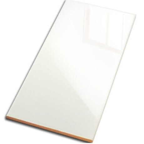 Azulejo cerámico para pared 10x20, blanco brillante, liso, A4H24 Blanco Brillo #4
