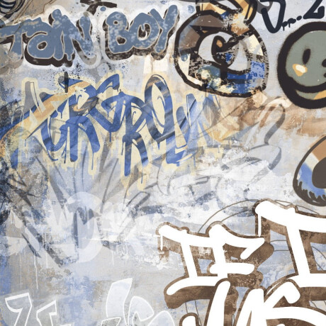 Gres esmaltado para suelo, 120 x 280 cm, gris mate, rectificado, A4H248 City Graffiti Grey #3