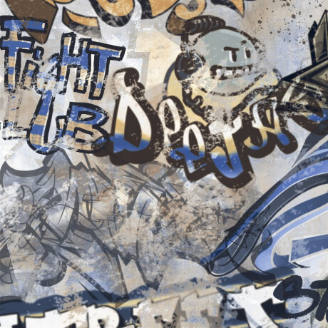 Gres esmaltado para suelo, 120 x 280 cm, gris mate, rectificado, A4H248 City Graffiti Grey #5