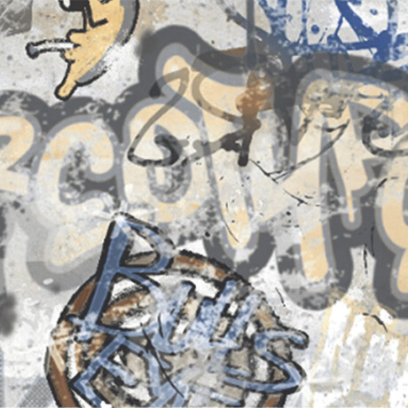 Gres esmaltado para suelo, 120 x 280 cm, gris mate, rectificado, A4H248 City Graffiti Grey #7
