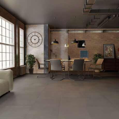 Gres esmaltado para suelo, 60 x 120 cm, gris oscuro mate, rectificado, A4H327 Massive Dimgray #2