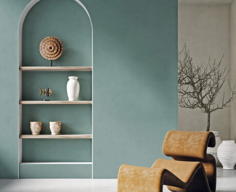 Gres esmaltado para suelo, 60 x 120 cm, verde mate, rectificado, A4H357 Mood Safe