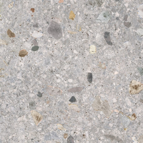 Gres esmaltado para suelo, 60 x 120 cm, gris claro mate, rectificado, A4H418, terrazo Ceppo Di Gre Multi #5