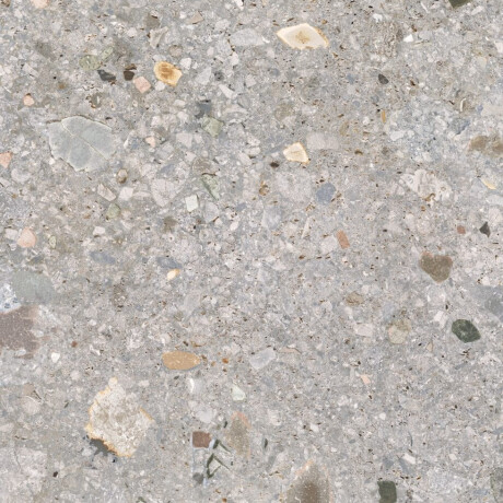 Gres esmaltado para suelo, 60 x 120 cm, gris claro mate, rectificado, A4H418, terrazo Ceppo Di Gre Multi #6