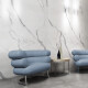 Gres esmaltado para suelo, 120 x 280 cm, mate, con vetas grises, rectificado, A4H452 Statuario Superiore #5