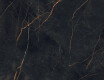 Gres Bookmatch 120x280, mármol negro con vetas doradas, acabado brillante A4H473 Sant Loreno