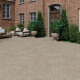 Gres para suelo 100x100, travertino cortado transversalmente, mate, gris-beige taupe A4H499 Chrono Stone #3