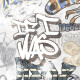 Gres esmaltado para suelo, 120 x 280 cm, gris mate, rectificado, A4H640 City Graffiti White #2