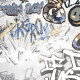 Gres esmaltado para suelo, 120 x 280 cm, gris mate, rectificado, A4H640 City Graffiti White #3