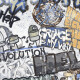 Gres esmaltado para suelo, 120 x 280 cm, gris mate, rectificado, A4H640 City Graffiti White #4