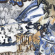 Gres esmaltado para suelo, 120 x 280 cm, gris mate, rectificado, A4H640 City Graffiti White #5