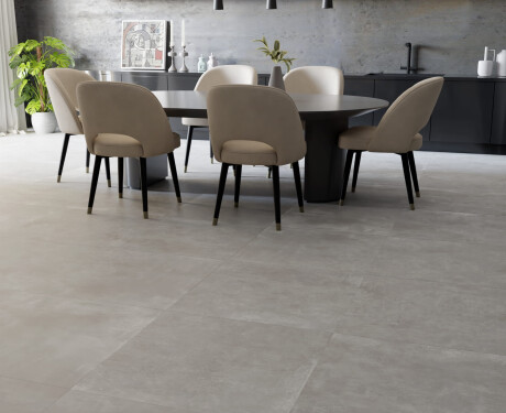 Gres de gran formato 120x280, gris hormigón mate, A4H763 Louft Ash