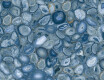 Gres de gran formato 120x280, agata azul brillante, A4H832 Aghatina Azul