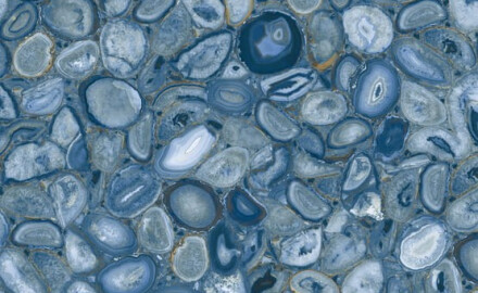 Gres de gran formato 120x280, agata azul brillante, A4H832 Aghatina Azul