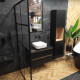 Gres esmaltado para suelo, 60 x 120 cm, negro mate, rectificado, A4H85 Iroc Black #3