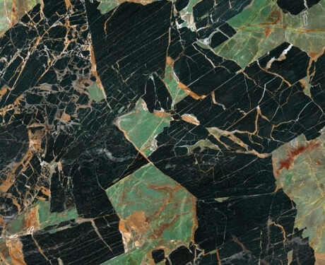 Gres Bookmatch 120x280, mármol esmeralda con vetas, acabado brillante A4H850 Esmerald París
