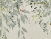 Azulejo de gres para pared de 60 x 120 cm, gris con motivos florales, acabado mate A4H918 Flower