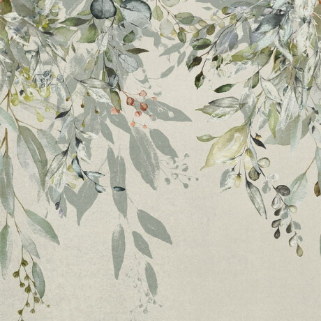 Azulejo de gres para pared de 60 x 120 cm, gris con motivos florales, acabado mate A4H918 Flower #1