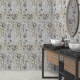 Azulejo de gres para pared de 60 x 120 cm, gris con motivos florales, acabado mate, A4H919 Glame #2