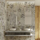 Azulejo de gres para pared de 60 x 120 cm, gris con motivos florales, acabado mate, A4H919 Glame #4